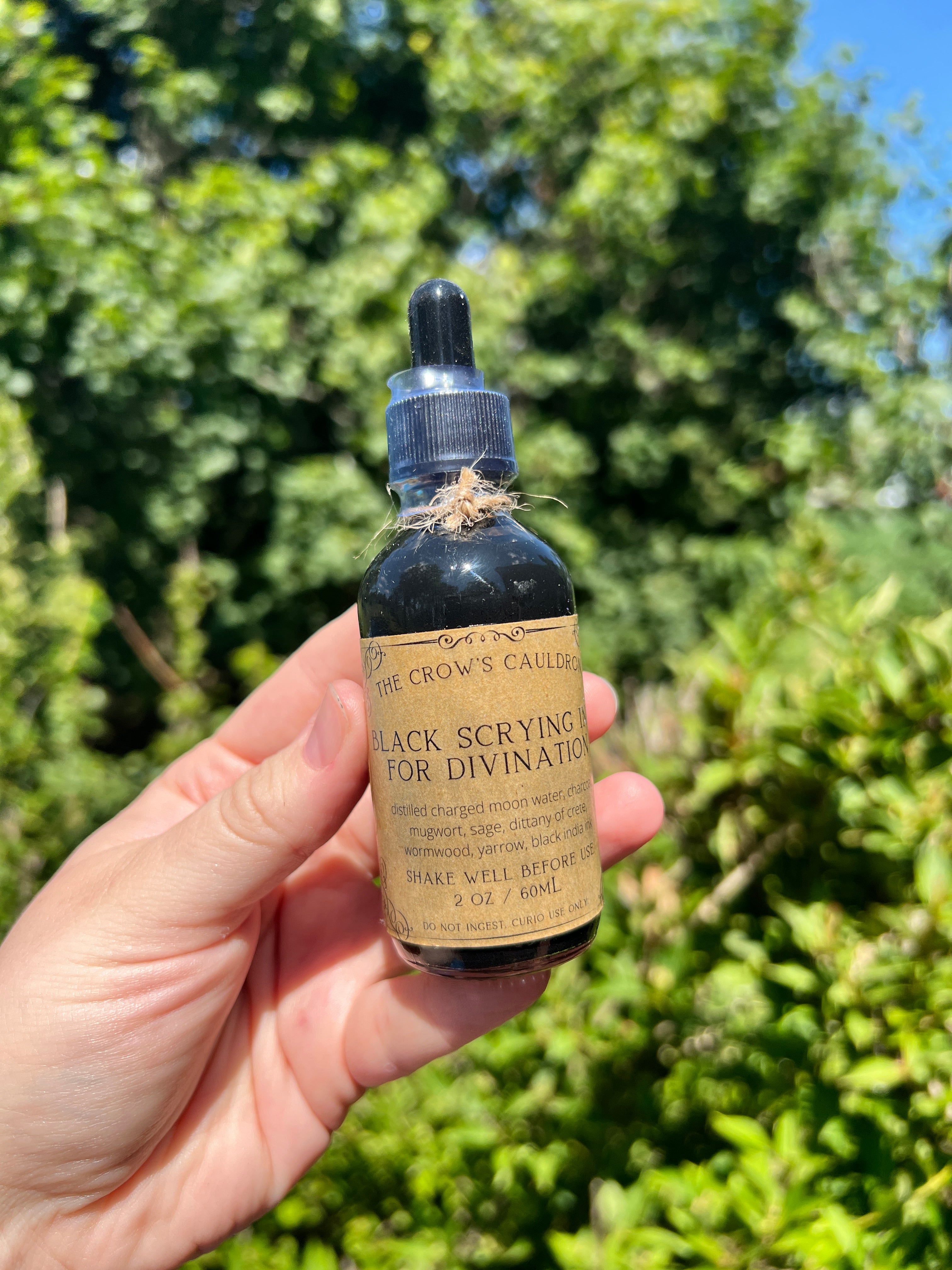 Black Scrying Ink for Divination