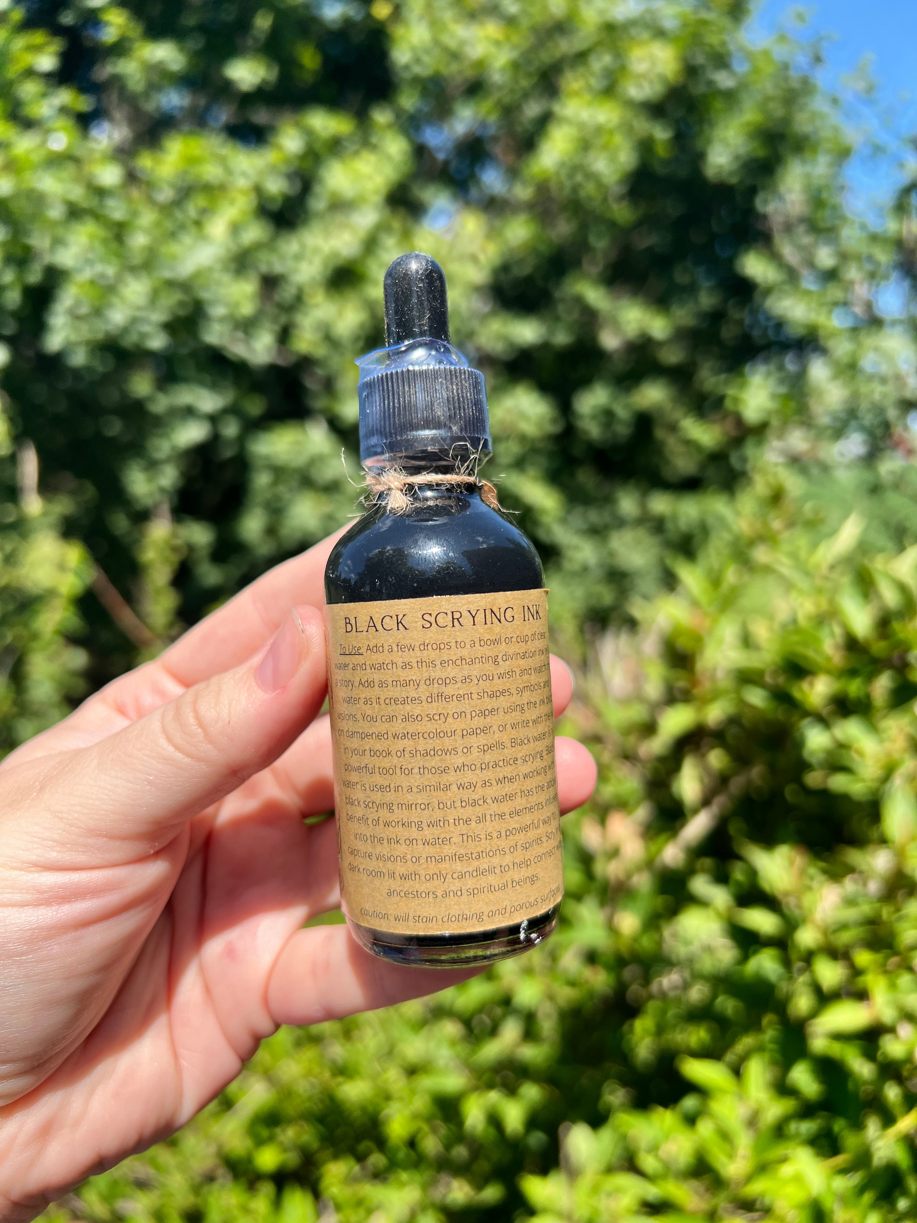 Black Scrying Ink for Divination