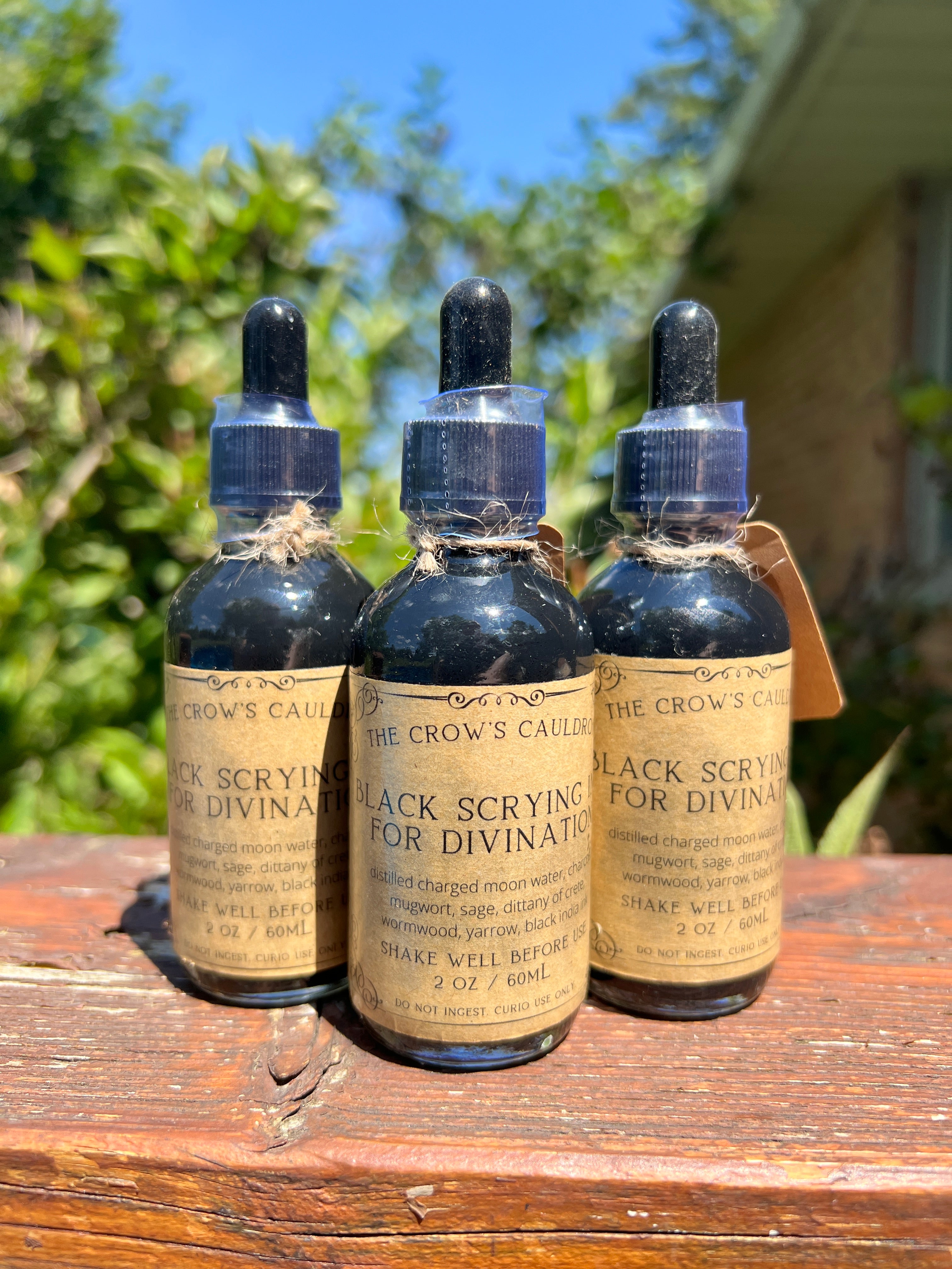 Black Scrying Ink for Divination